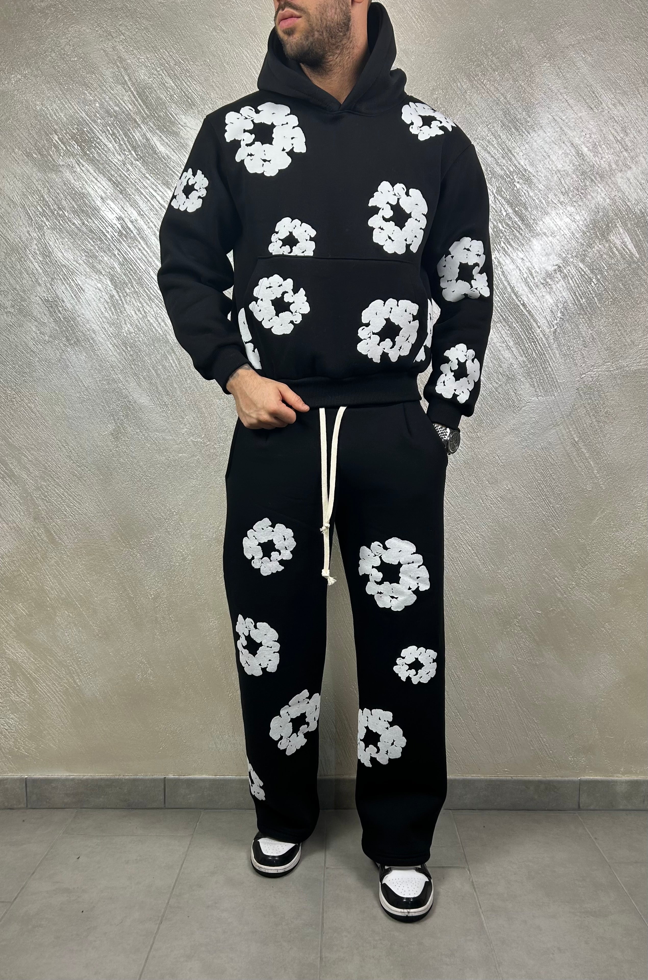 TRACKSUIT FLOWER FONDO AMPIO