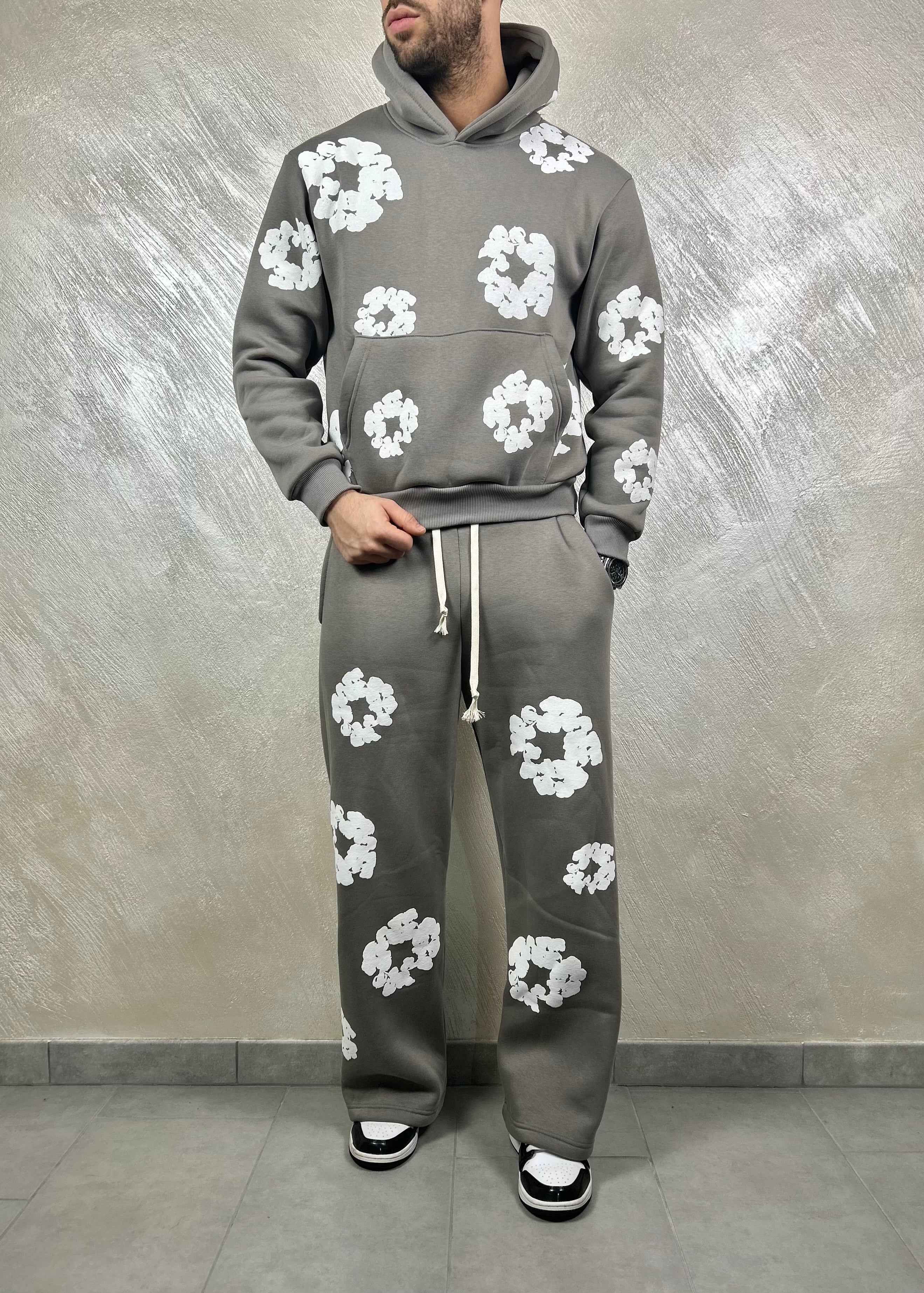 TRACKSUIT FLOWER FONDO AMPIO